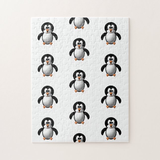 Puzzle Mignon look 3D Perky Pingouin (Vertical)