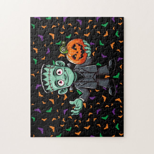 Puzzle Mignon, monstre du dessin animé Frankenstein (Vertical)