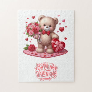 Puzzle Mignonne Valentine's Day Teddy Bear