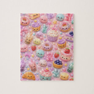 Puzzle Mignons Kawaii Arc-en-ciel Paillettes Thé à Bulles