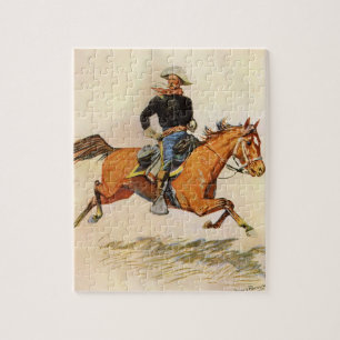 Puzzle Militaire Ancien, Un Officier de Cavalerie par Rem