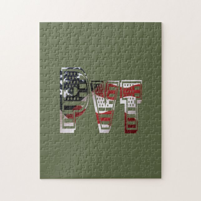 Puzzle Militaire patriotique Unique Extraordinaire (Vertical)