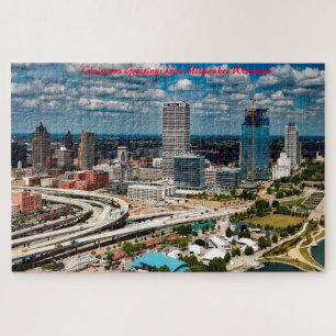 Puzzle Milwaukee Wisconsin.Joyeux Noël
