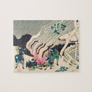 Puzzle Minamoto no Muneyuki Ason par Katsushika Hokusai