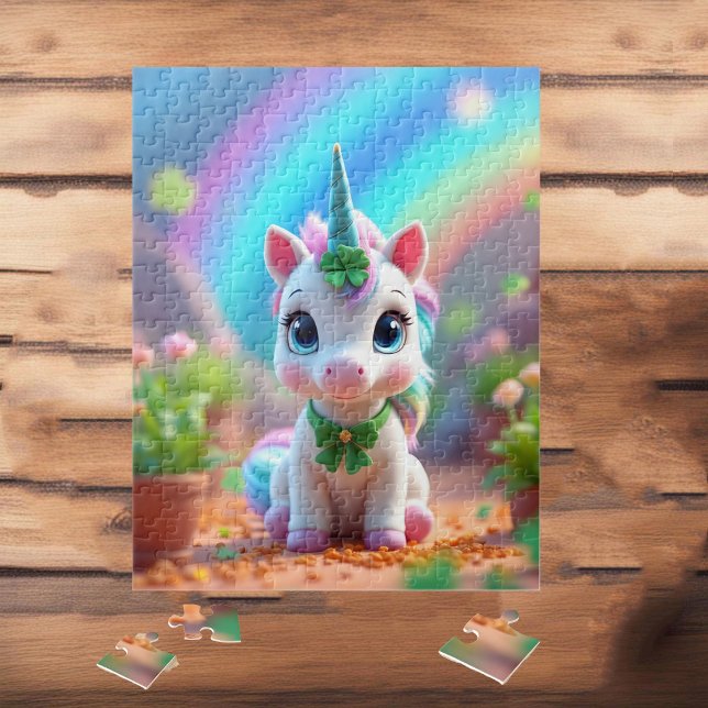 Puzzle Mince bébé licorne et arc-en-ciel, filles (Créateur téléchargé)
