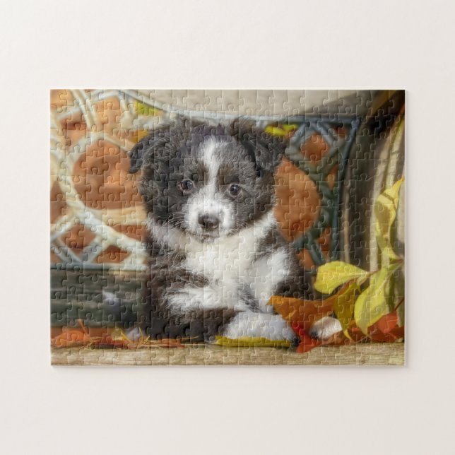 Puzzle Mini Chien Chien Chien Mignonne Aussie Chien Bi-Co (Horizontal)