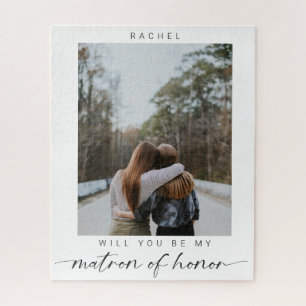 Puzzle Minimal Serez-vous mon chef d'honneur Photo Chic