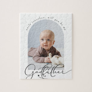 Puzzle Minimalist Godfather Proposal Photo
