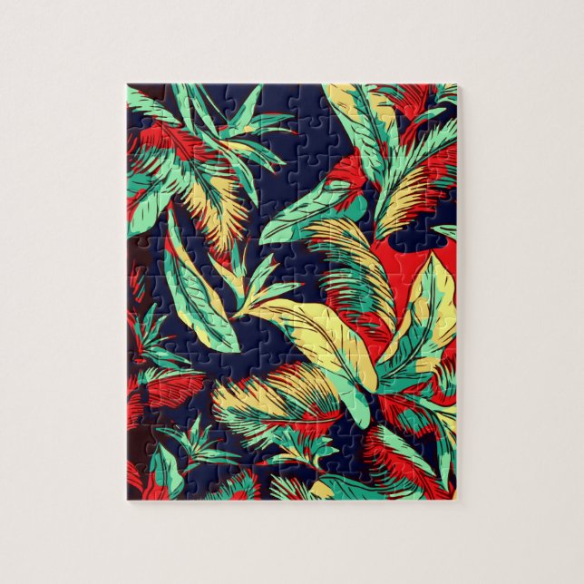 Puzzle Minuit des Feuilles exotiques de Madagascar (Vertical)