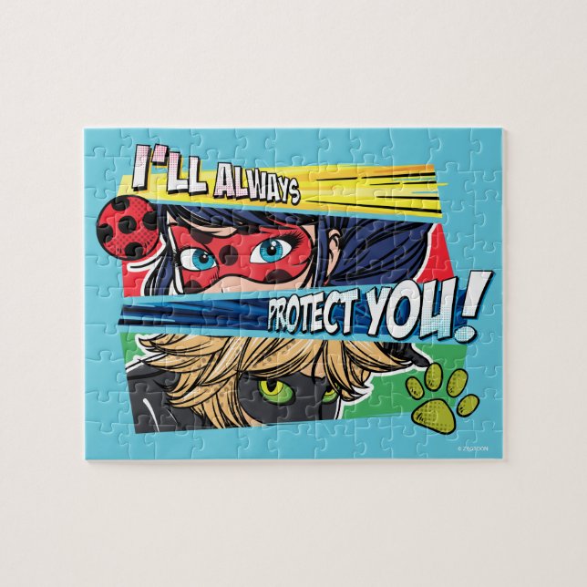 Puzzle Miraculous Ladybug & Cat Noir toujours vous protég (Horizontal)