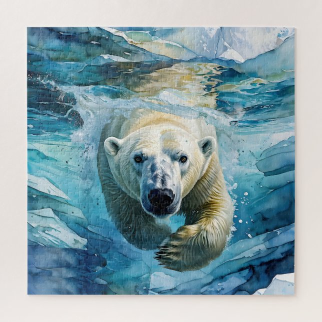 Puzzle Mirage Arctique : Le Monarque Nageur (Vertical)