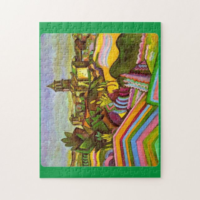 Puzzle Miro, Prades Le Village, Peinture (Vertical)