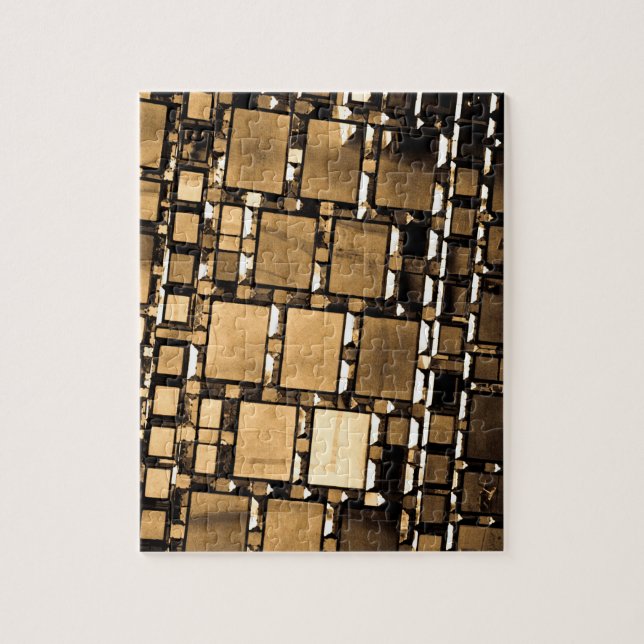Puzzle Miroirs Sepia géométriques (Vertical)