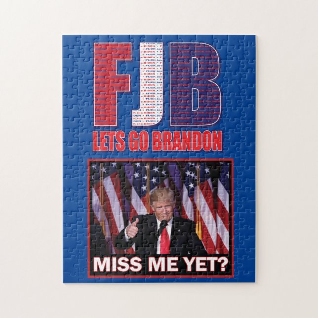 Puzzle Miss Me yet - Trump FJB (Vertical)