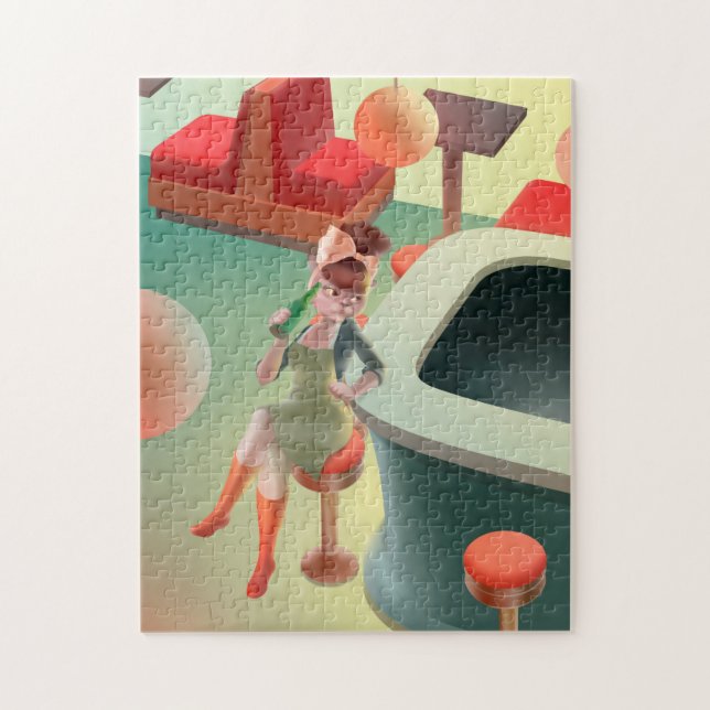 Puzzle Miss Meow - Late Night Bar Series (Vertical)