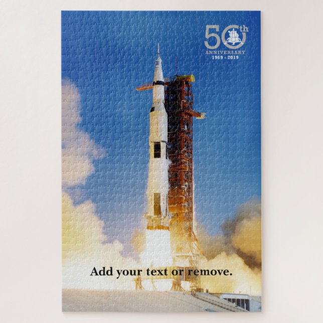 Puzzle Mission Apollo 11 Moon samedi V, 50e anniversaire, (Vertical)