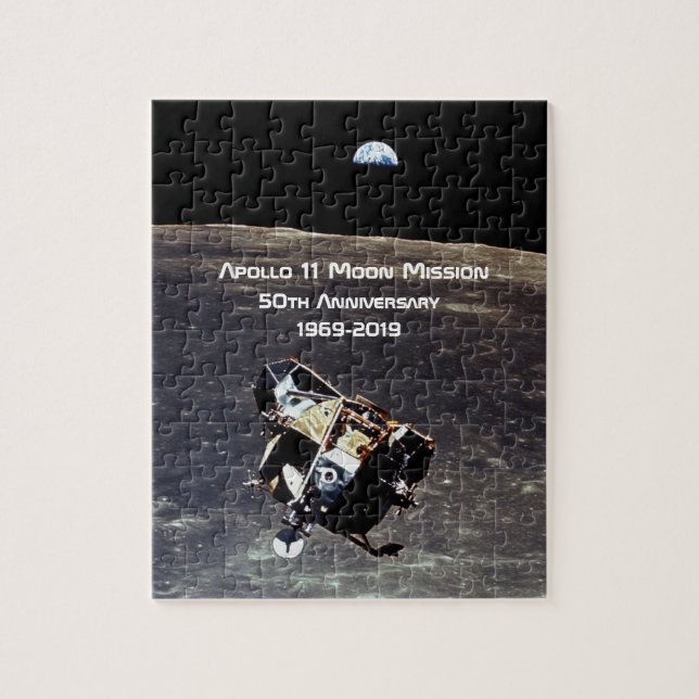 Puzzle Mission historique Apollo 11 Moon 50e anniversaire (Vertical)