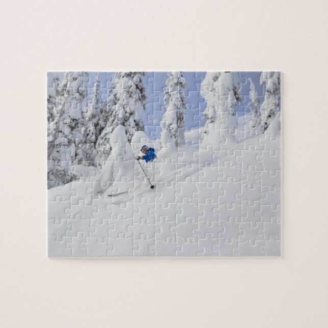 Puzzle Mistie Fortin skie sur poudre (Horizontal)