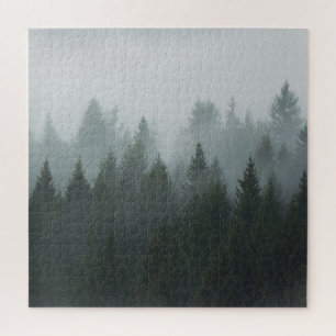 Puzzle Misty Mountain Forest Brouillard d'automne