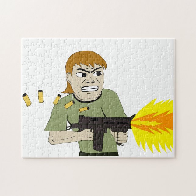 Puzzle mitrailleuse (Horizontal)