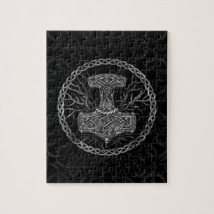 Puzzle Mjolnir - Le marteau de Thor et l'arbre de vie