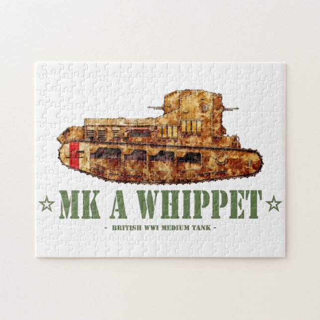 Puzzle MK A Whippet World War One British Medium Tank WWI (Horizontal)