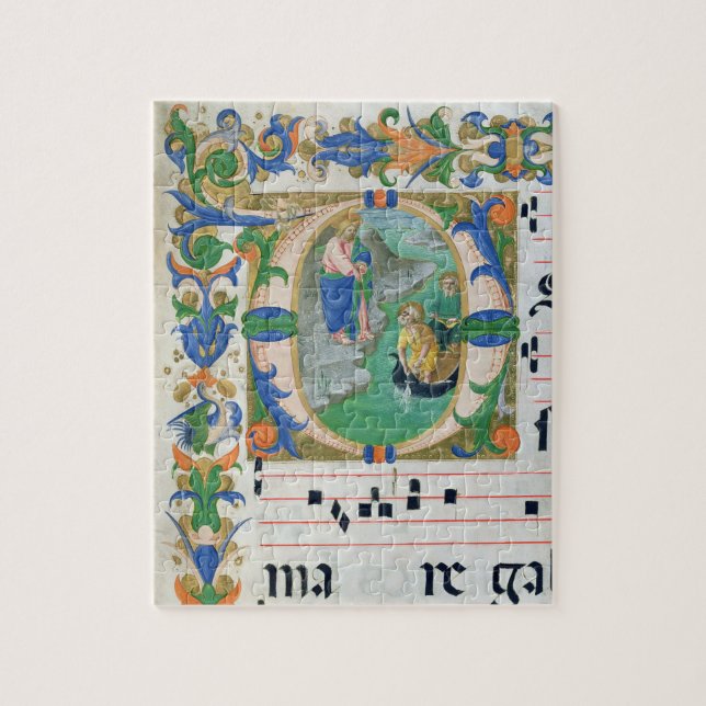 Puzzle Mme 515 f.1r l'ébauche miraculeuse des poissons, (Vertical)