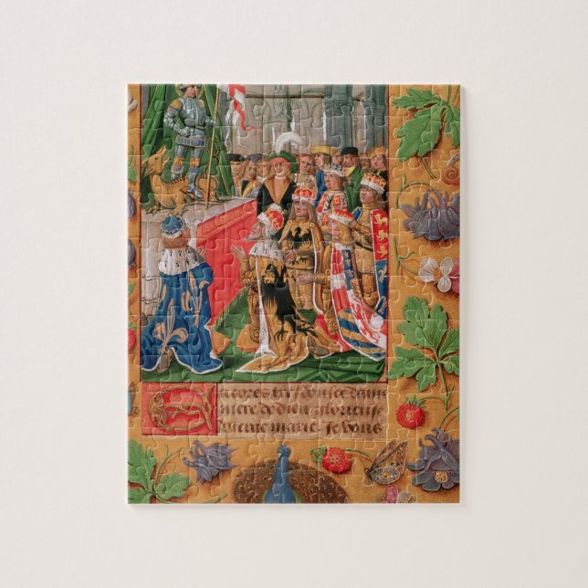 Puzzle Mme Add 25698 f.3 a illuminé la page d'un livre de (Vertical)