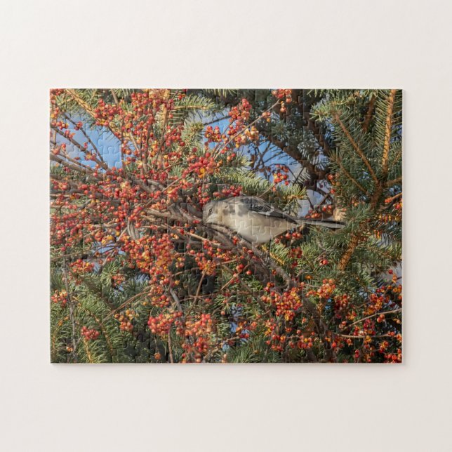 Puzzle Mockingbird Et Virginia Creeper (Horizontal)