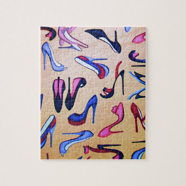 Puzzle Mode de collage de pompes de chaussures de talons (Vertical)