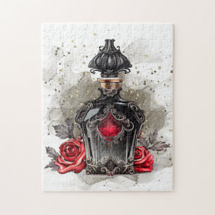 Puzzle Mode gothique Bouteille de parfum victorienne avec