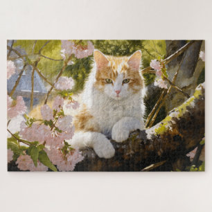 Puzzle Modèle adorable Cat Basking