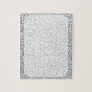 Puzzle Modèle argenté de blanc de parties scintillantes