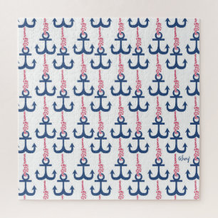 Puzzle Modèle d'ancre vintage Ahoy.
