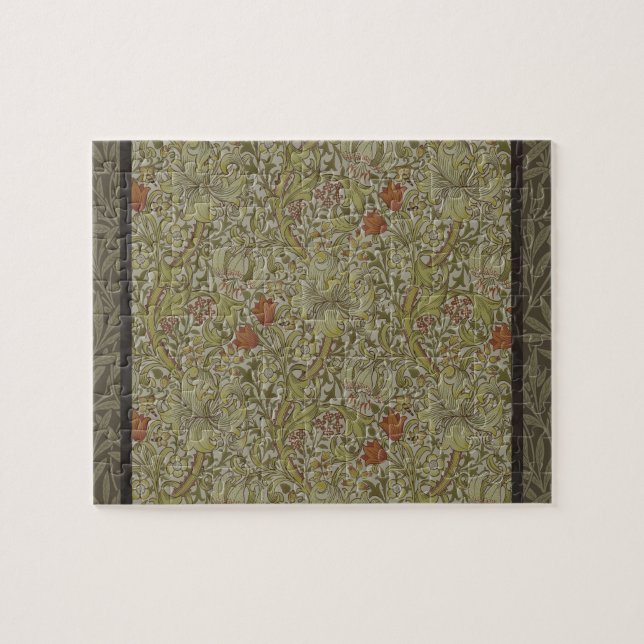 Puzzle Modèle de branche de saule et de lys doré de Willi (Horizontal)