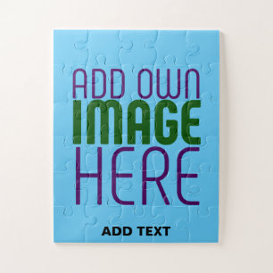 PUZZLE MODÈLE DE TEXTE D'IMAGE BLEU SKY SWAG MODERNE MODI