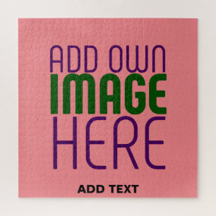 PUZZLE MODÈLE DE TEXTE D'IMAGE ROSE MODERNE ÉDITABLE SAUM