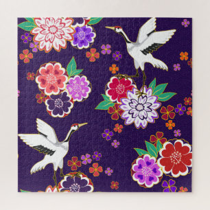Puzzle Modèle Floral asiatique