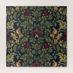 Puzzle Modèle Navy Fleur de Grenade William Morris