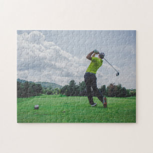 Puzzle Modèle photo sportif de golf personnalisé