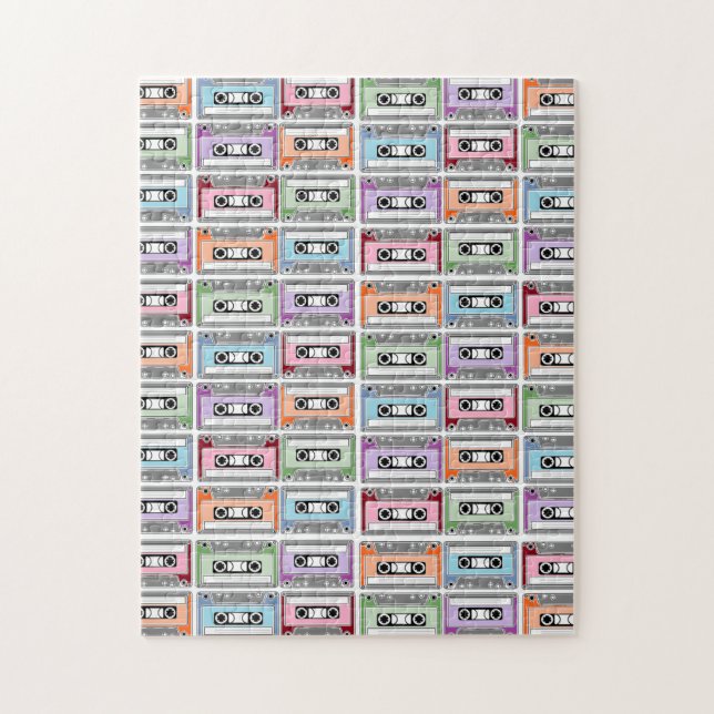 Puzzle Modèle Rétro de Cassettes Audio (Vertical)