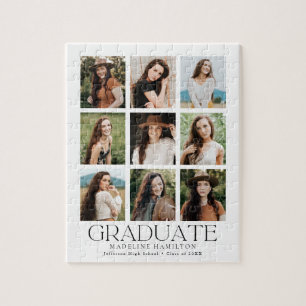 Puzzle Moderne 9 Photo Collage Graduation