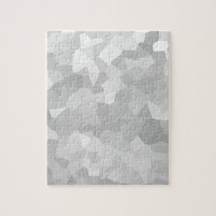 Puzzle Moderne - abrégé sur gris et blanc forme de