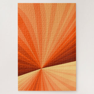 Puzzle Moderne Abstrait Orange Rouge Vanille Graphique Fr