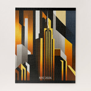 PUZZLE MODERNE CITYSCAPE METROPOLIS ART DESIGN
