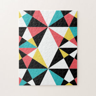 Puzzle Moderne, coloré, amusant, tendance, motif géométri