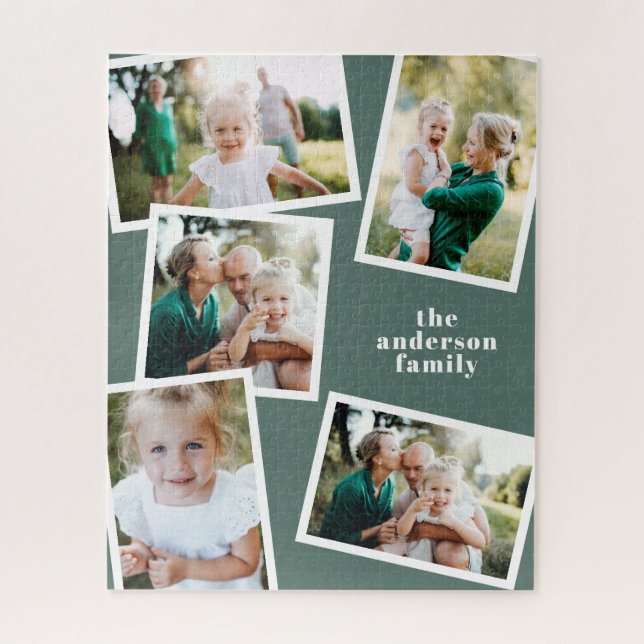 Puzzle Moderne design multi photo famille maison sage ver (Vertical)