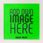 PUZZLE MODERNE ÉDITABLE NEON GREEN IMAGE MODÈLE TEXTE<br><div class="desc">IL S'AGIT D'UNE CONCEPTION ADAPTÉE AUX CLIENTS.VOUS POUVEZ CHANGER,  REdimensionner OU AJOUTER LOGO,  PHOTO,  TEXTE ET COULEURS COMME VOUS VOULEZ.MERCI.</div>