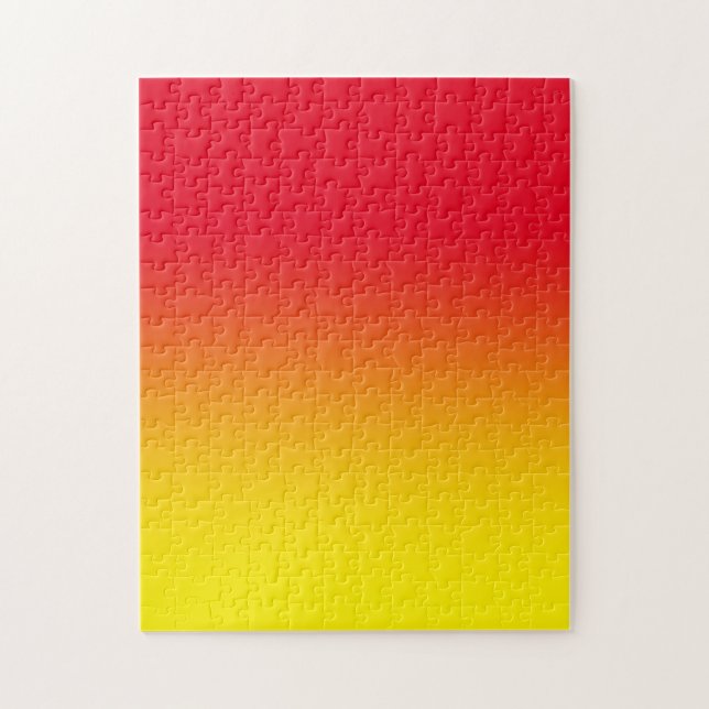Puzzle Moderne Ombre Rouge Clair et Jaune (Vertical)