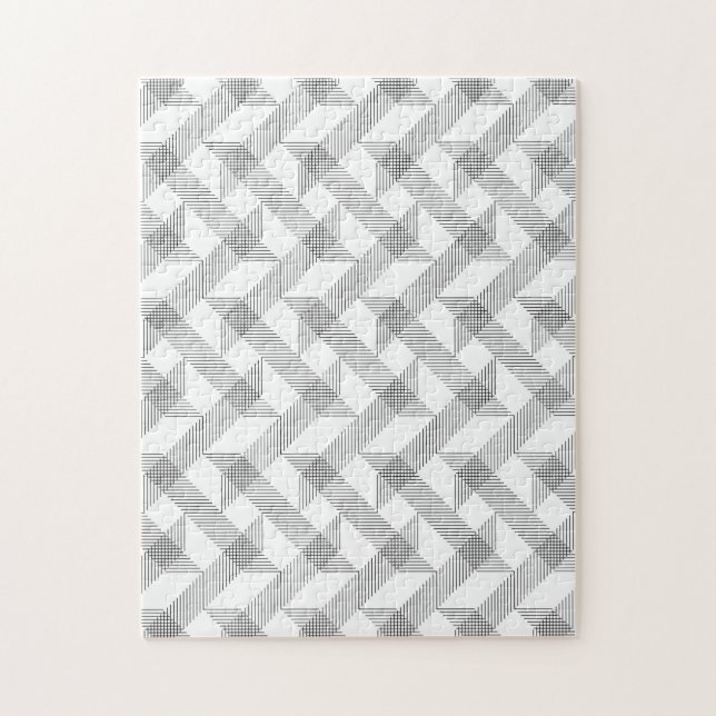 Puzzle Moderne, simple, cool, urbain zigzag ligne motif (Vertical)